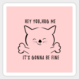 cuddle cat Sticker